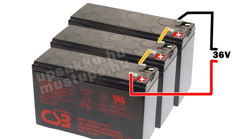 Akkutelep inverterhez - de hogyan? - 3 x 12 V = 36 V Akkutelep inverterhez - de hogyan? - 3 x 12 V = 36 V